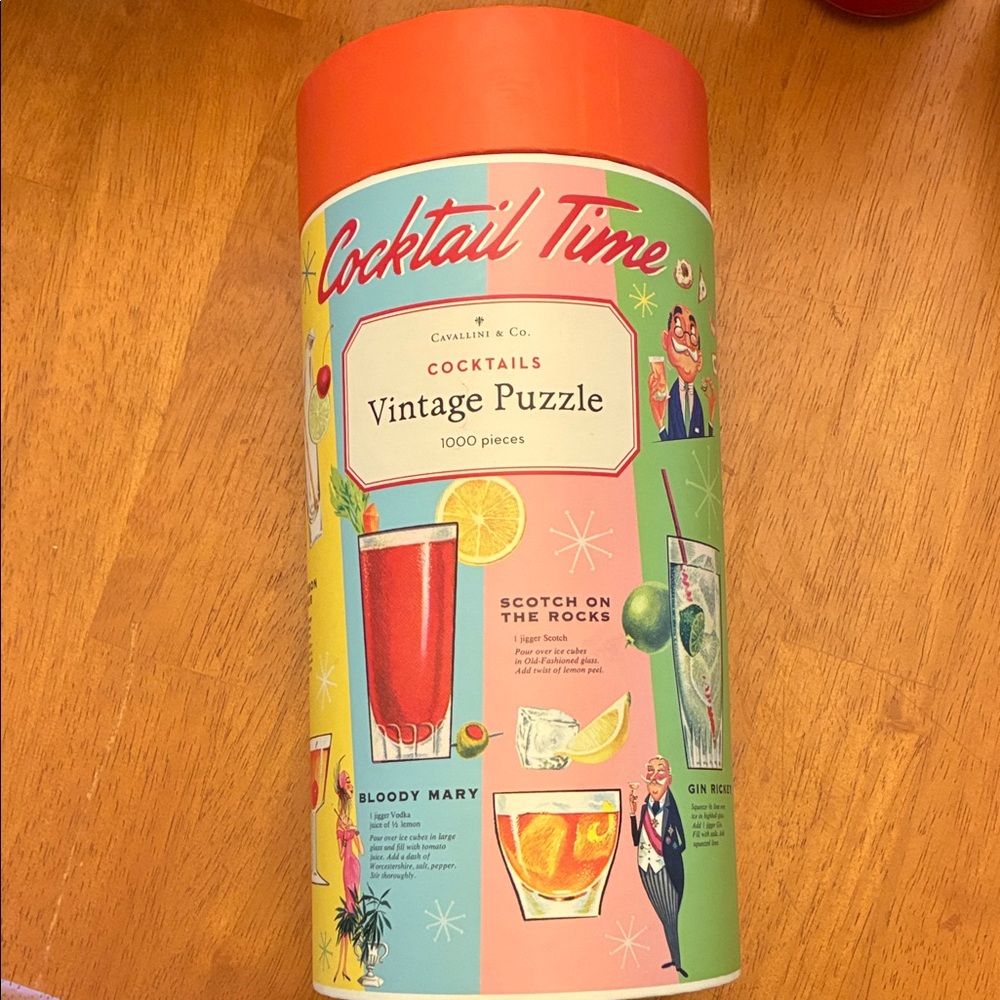 Cavallini & Co. Cocktail Time Vintage Puzzle